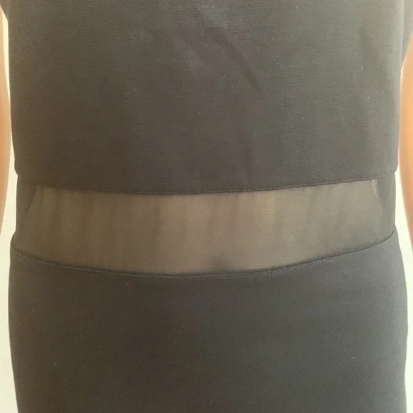 EXPRESS LIKE NEW Knit & Sheer Fabric Dress - Picture 4 of 11